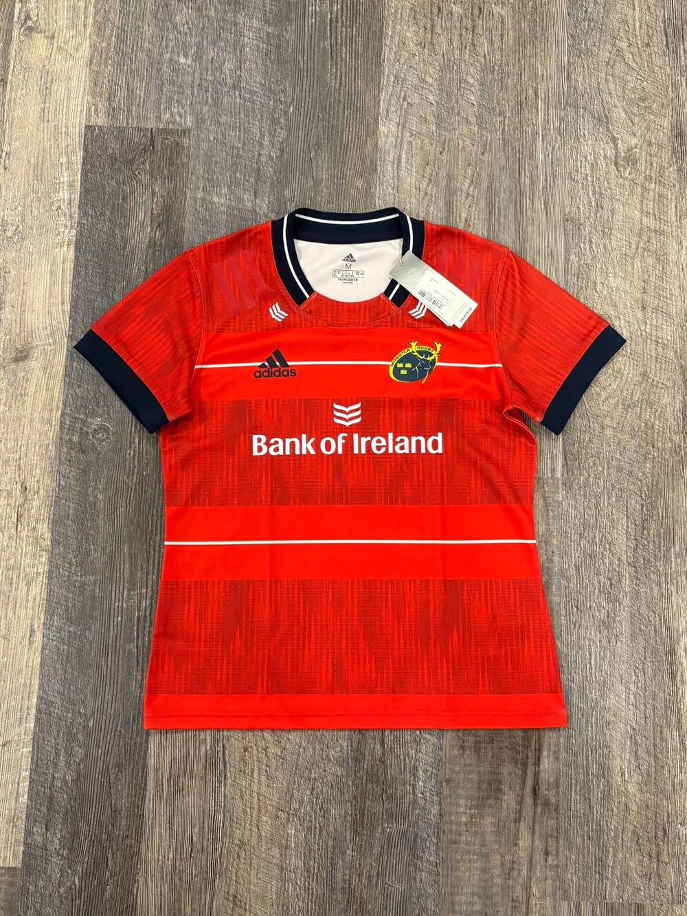 NWT Adidas Munster Rugby Women's Fit Home Jersey-Red/Collegiate Navy -Size M
